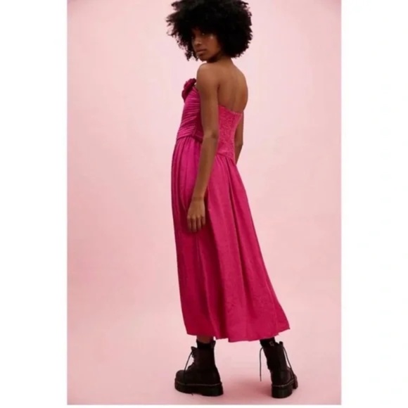 NWT Free People Make An Entrance Maxi Dress Pink NWT size 2 - Picture 2 of 9